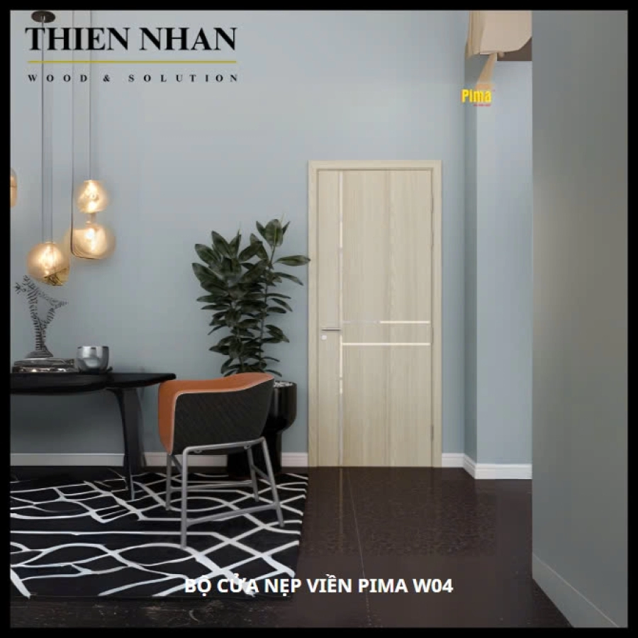 Bộ Cửa Nẹp Viền Pima W04
