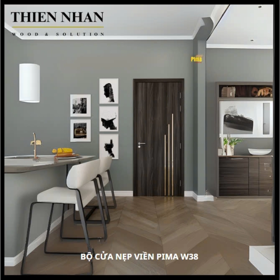 Bộ Cửa Nẹp Viền Pima W38