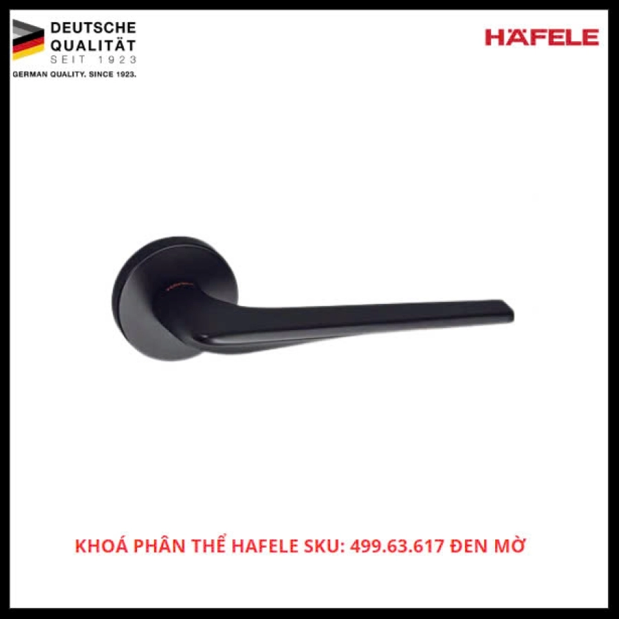 Khóa Phân Thể Hafele SKU: 499.63.617 Đen Mờ