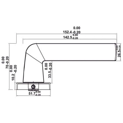 Bộ khóa tay nắm gạt DIY Hafele 499.63.601 Đen mờ