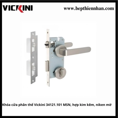 Khóa cửa phân thể Vickini 34121.101 MSN, hợp kim kẽm, niken mờ