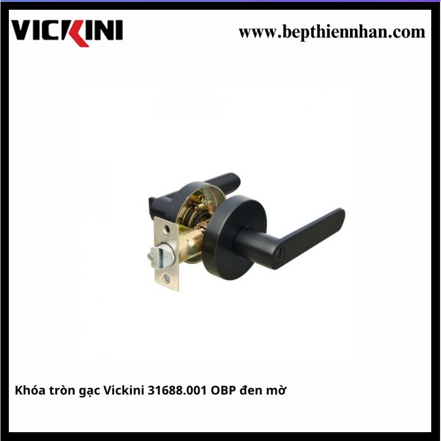 Khóa tròn gạc Vickini 31688.001 OBP đen mờ