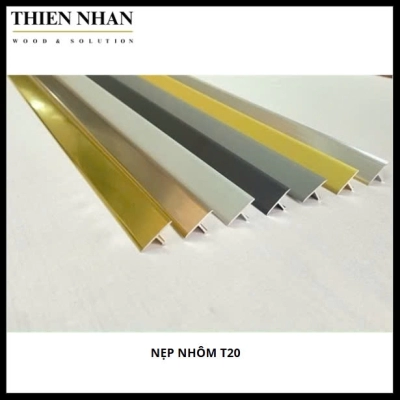 Nẹp Nhôm T20 - Inox Bóng 2.7m
