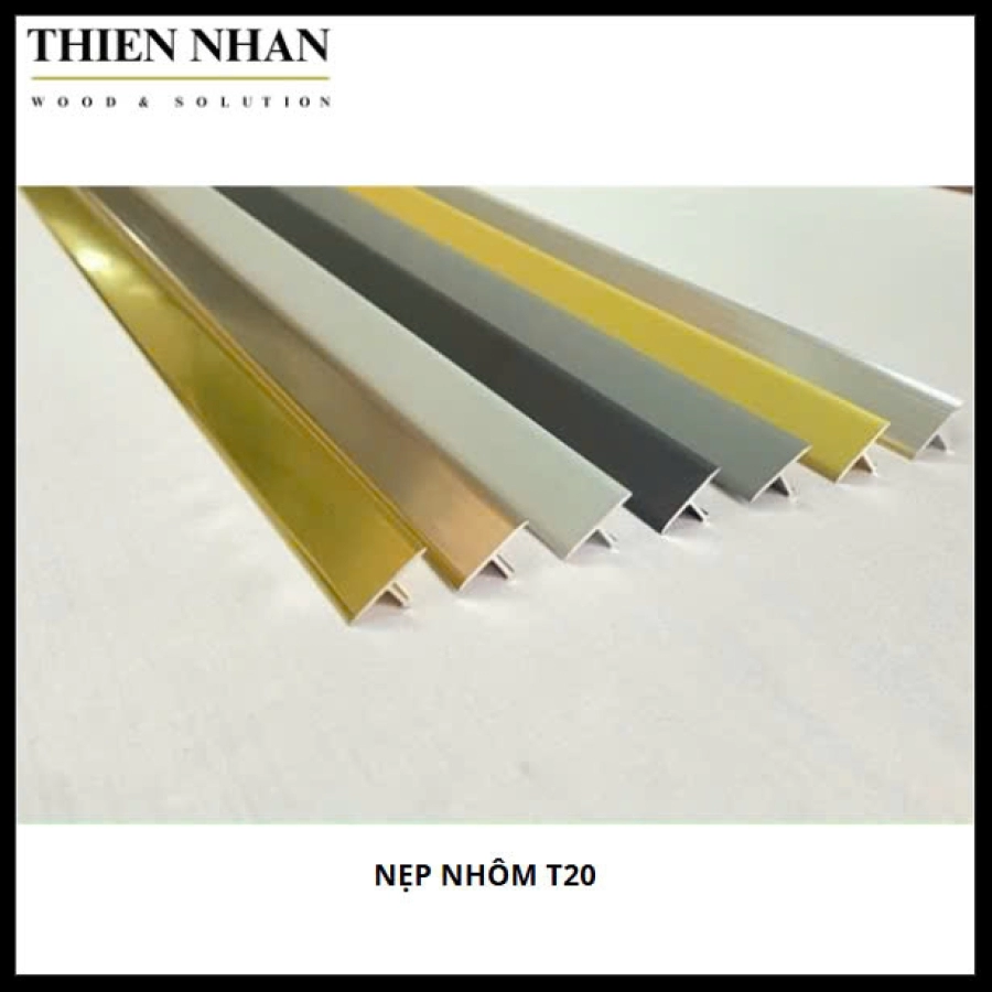 Nẹp Nhôm T20 - Inox Bóng 2.7m