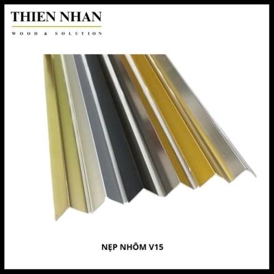 Nẹp Nhôm V15 - Đen Mờ