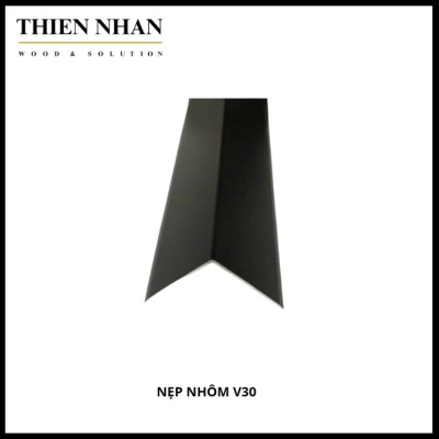 Nẹp Nhôm V30 - Đen Mờ 2.7m