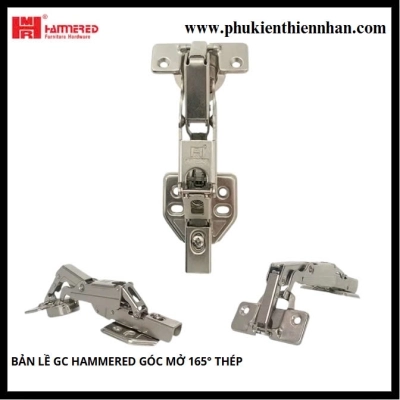 Bản Lề GC Hammered Góc Mở 165° Thép HMR165A - Thẳng