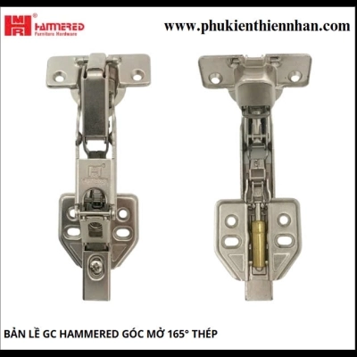 Bản Lề GC Hammered Góc Mở 165° Thép HMR165A - Thẳng