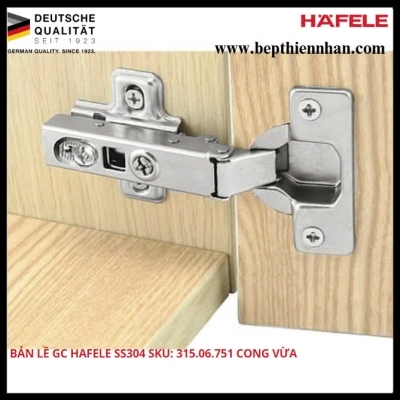 Bản lề gc Hafele ss304 315.06.751 - cong vừa