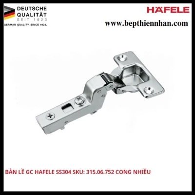 Bản lề gc Hafele ss304 315.06.752 - cong nhiều