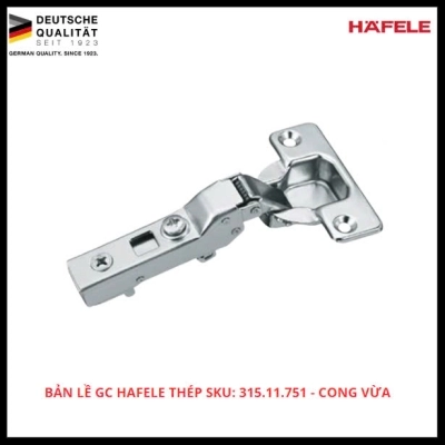 Bản Lề GC Hafele Thép SKU: 315.11.751 - Cong Vừa
