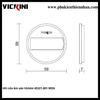 Hít cửa âm sàn Vickini 45321.001 MSN