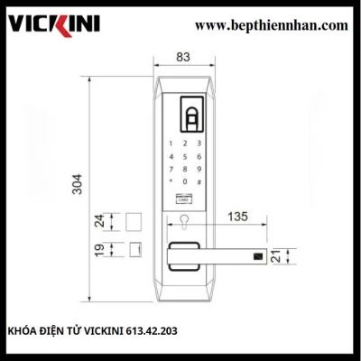 Khóa Điện Tử VICKINI 613.42.203