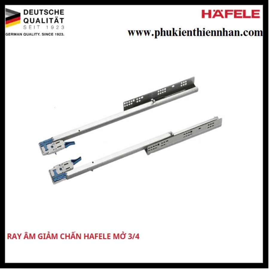 Ray Âm Giảm Chấn Hafele Mở 3/4 350mm 433.32.502