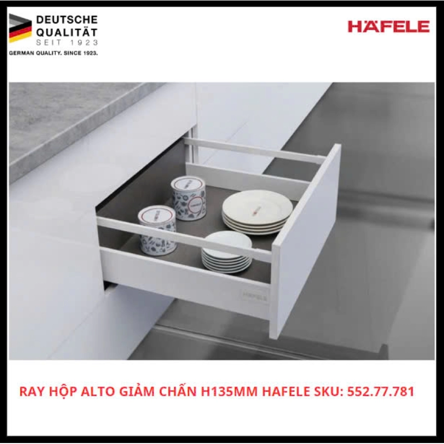 Ray Hộp Alto Giảm Chấn H135mm Hafele SKU: 552.77.781