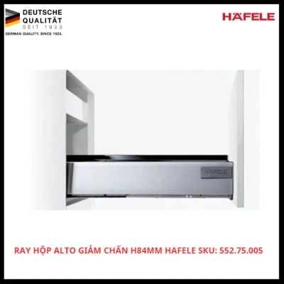 Ray Hộp Alto Giảm Chấn H84mm Hafele SKU: 552.75.005