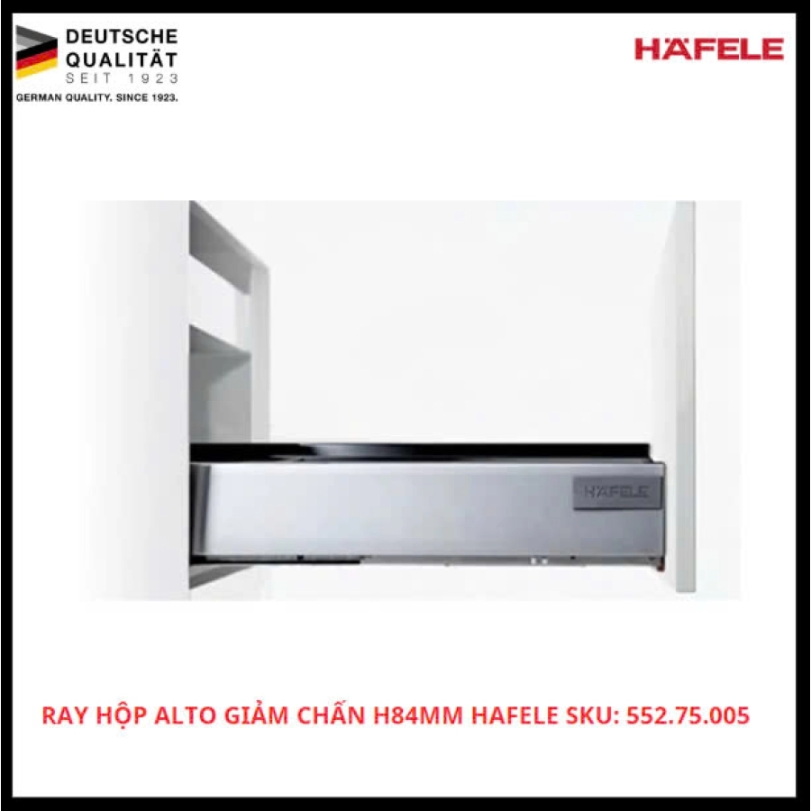 Ray Hộp Alto Giảm Chấn H84mm Hafele SKU: 552.75.005