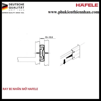 Ray Bi Nhấn Mở 450mm Hafele 494.02.084