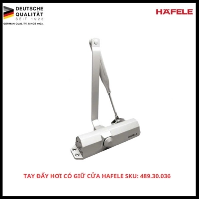 Tay Đẩy Hơi Có Giữ Cửa Hafele SKU: 489.30.036