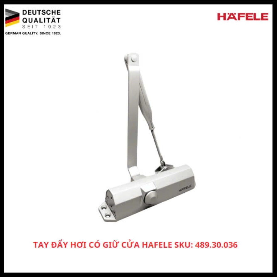 Tay Đẩy Hơi Có Giữ Cửa Hafele SKU: 489.30.036