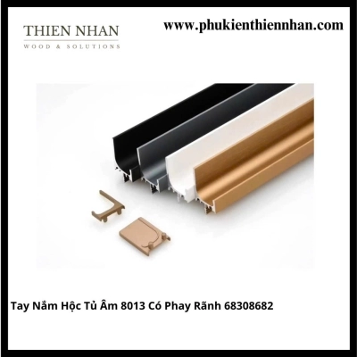 Tay Nắm Hộc Tủ Âm Có Phay Rãnh 68308682 - Đen