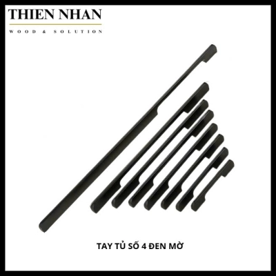 Tay Tủ Số 4 / 672 Đen Mờ - 96mm