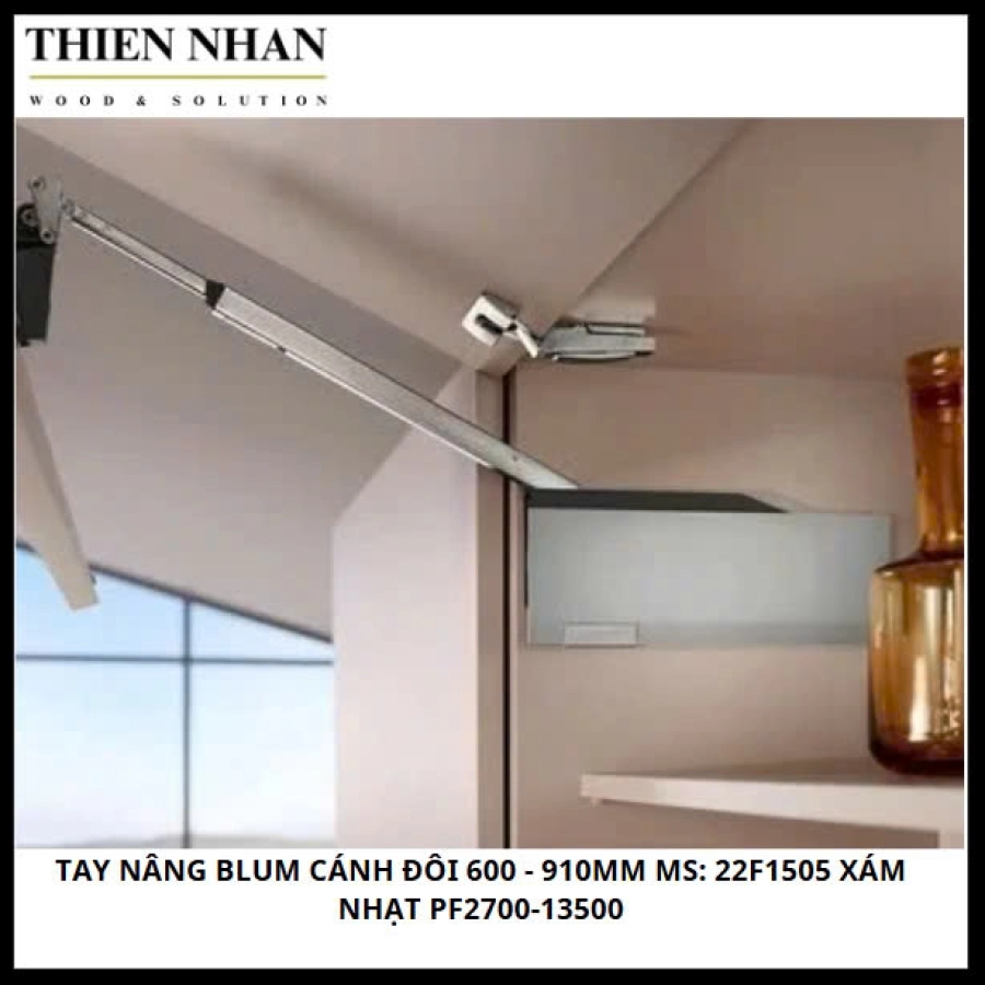 Tay Nâng Blum Cánh Đôi 600 - 910mm MS: 22F1505 Xám Nhạt PF2700-13500