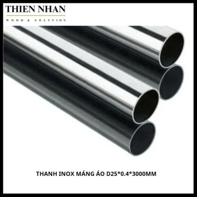 Thanh Inox Máng Áo D25*0.4*3000mm