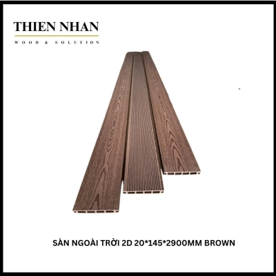 Sàn Ngoài Trời 2D 20*145*2900mm BROWN