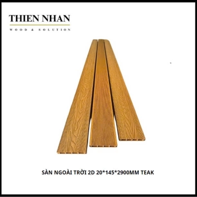 Sàn Ngoài Trời 2D 20*145*2900MM TEAK 