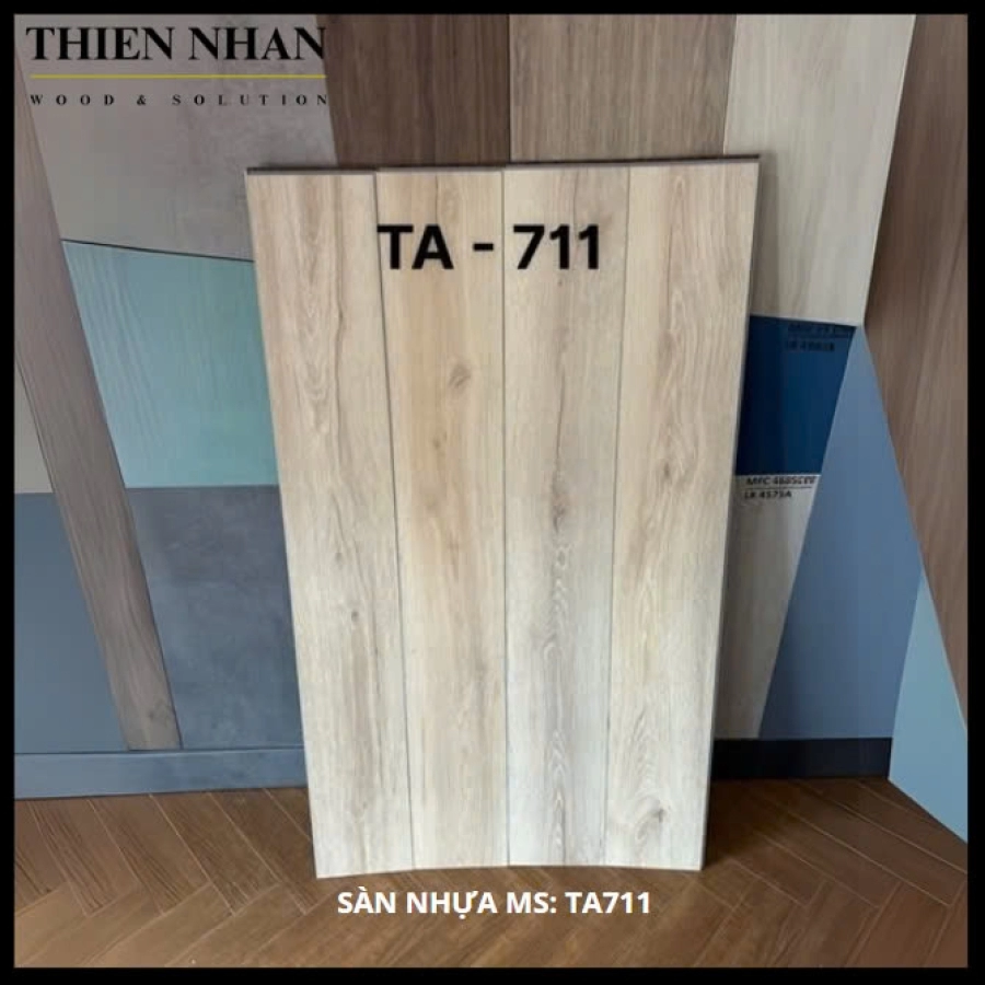 05mm Sàn Nhựa TA711 KT: 180*1220mm + Đế Cao Su 01mm 2.196m2/Thùng