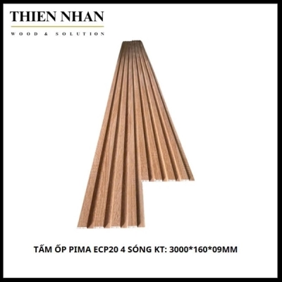Tấm Ốp Pima ECP20 4 Sóng KT: 3000*160*09mm