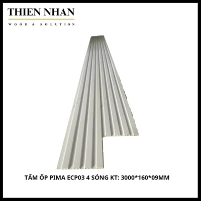 Tấm Ốp Pima ECP03 4 Sóng KT: 3000*160*09mm