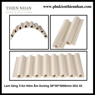  Lam Sóng Tròn Hèm Âm Dương 38*30*3000mm SKU 43